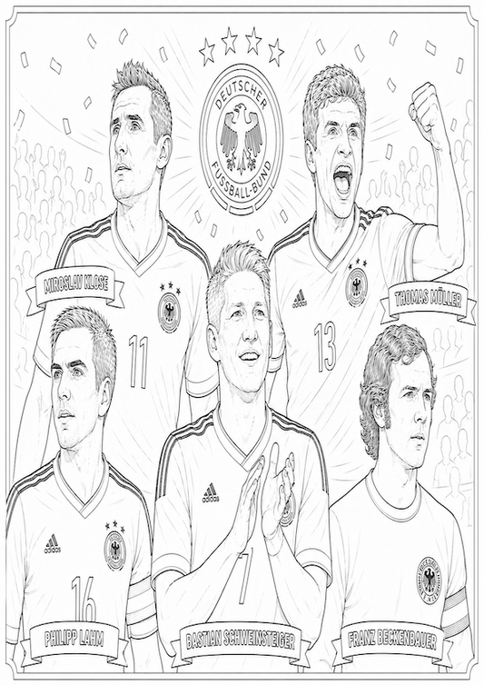 Germany World Cup Colouring Book 2026 | Football Activity Book for Fans