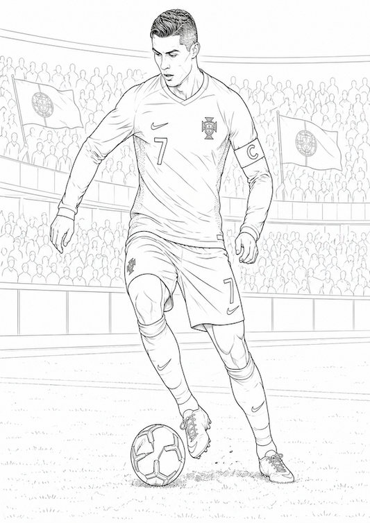 Portugal 2026 World Cup Colouring Book | Football Fan Activity Book (20 Pages)
