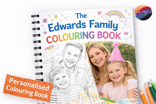 Personalized Photo Coloring Book | Custom Family Activity Book