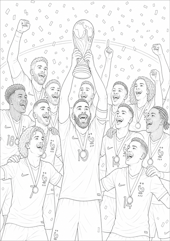 France World Cup Colouring Book | 2026 Football Activity Book for Fans