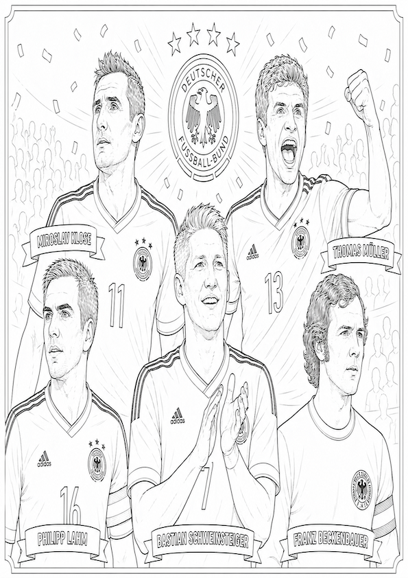Germany World Cup Colouring Book 2026 | Football Activity Book for Fans