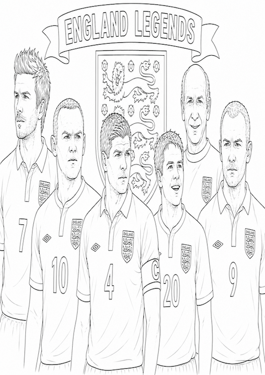 England World Cup Colouring Book | 2026 Football Activity Book for Fans