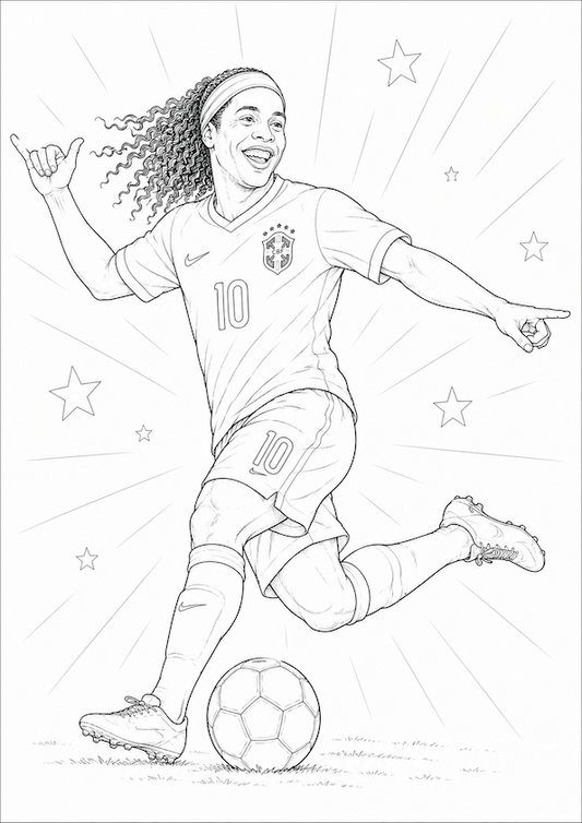 Brazil World Cup 2026 Colouring Book | Football Fan Activity Book for Kids, Adults