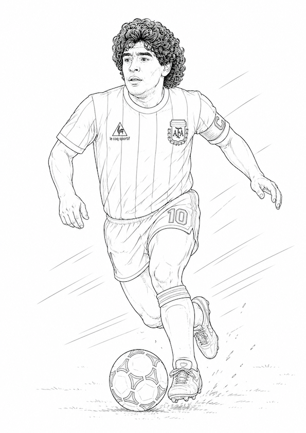 Argentina Football World Cup Colouring Book | Kids & Adults Soccer Activity Pages