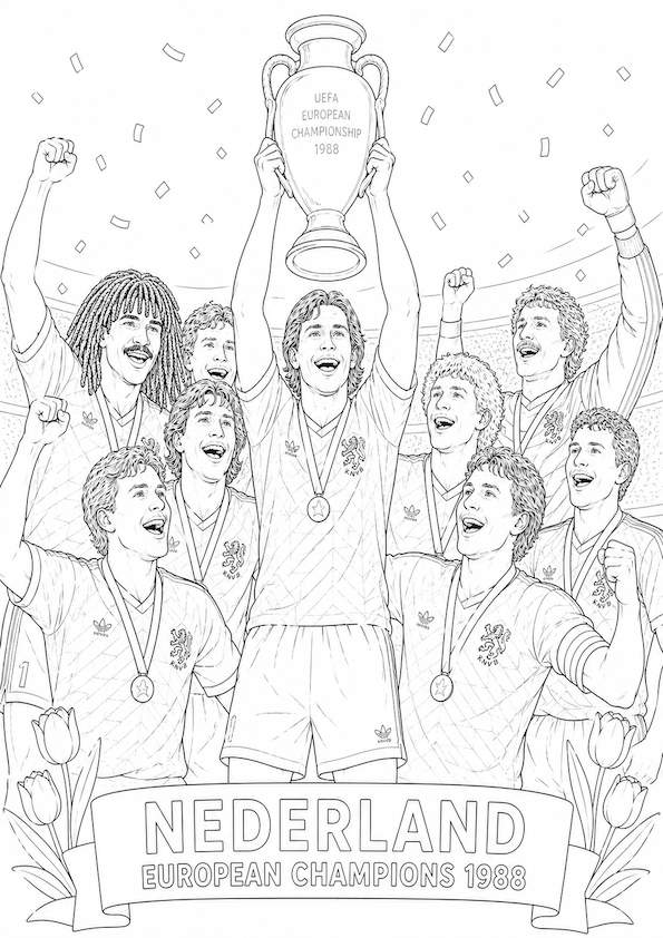 Holland 2026 World Cup Colouring Book | Netherlands Football Fan Activity Book