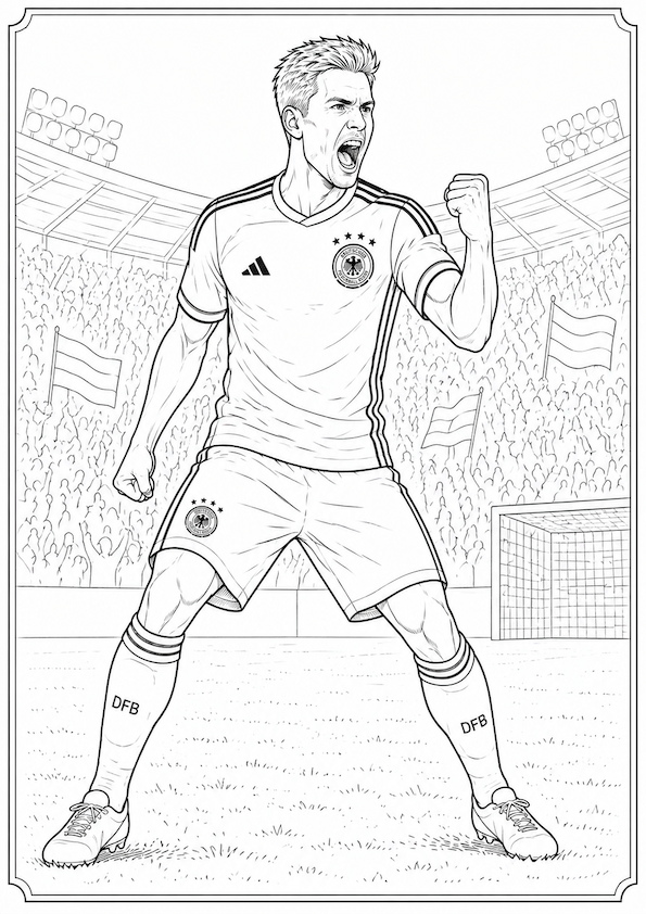Germany World Cup Colouring Book 2026 | Football Activity Book for Fans