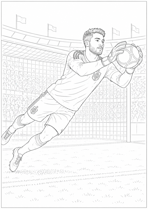 Spain World Cup 2026 Colouring Book | Football Fan Activity Book (20 Pages)