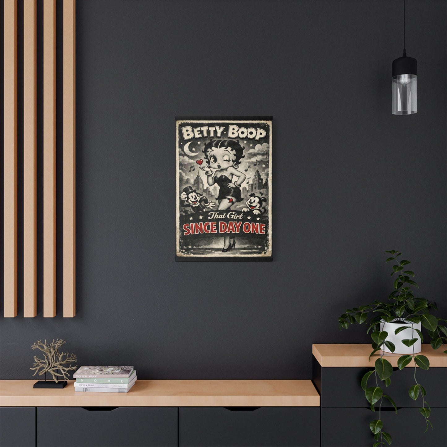 Betty Boop Canvas Print | 1930s Retro Cartoon Wall Art