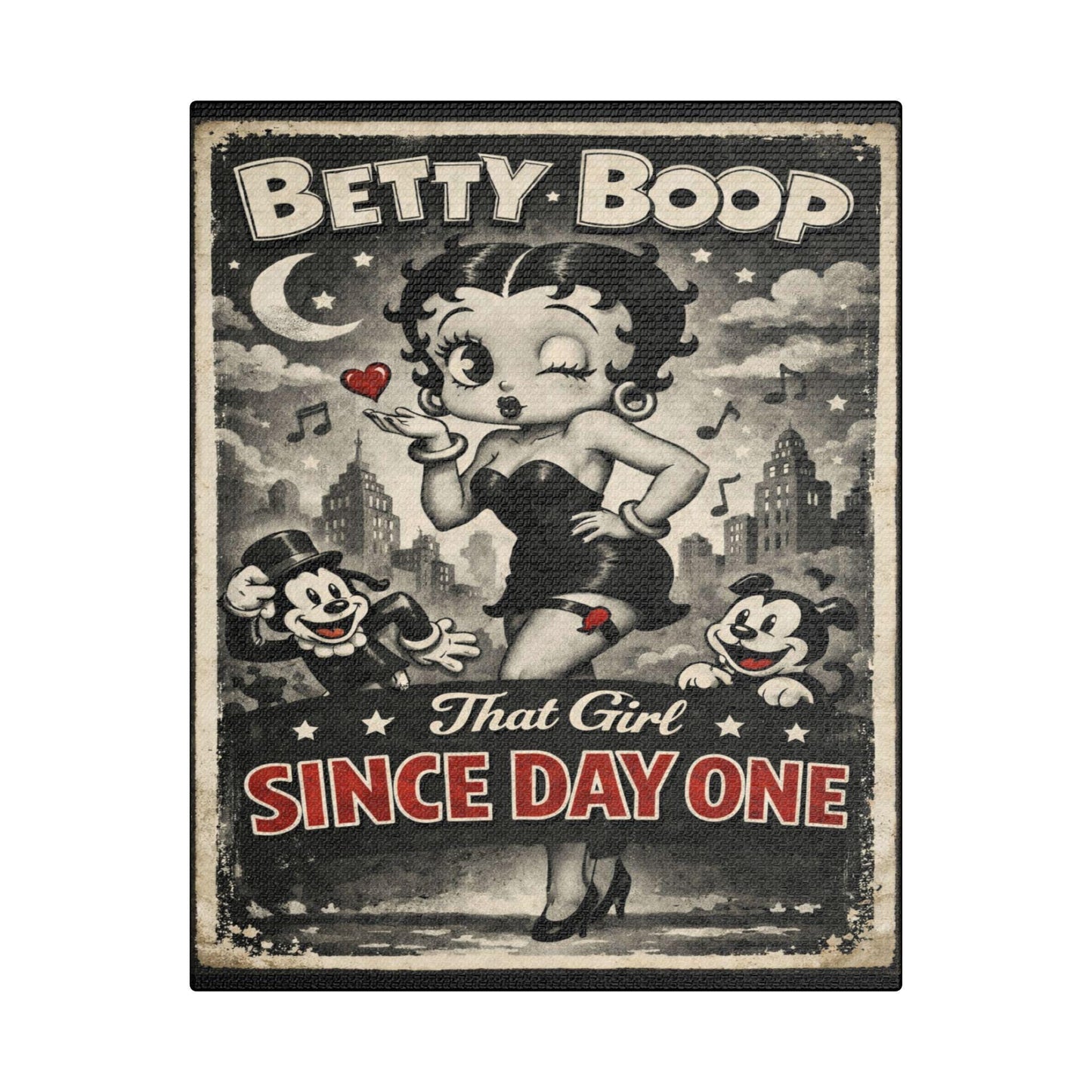 Betty Boop Canvas Print | 1930s Retro Cartoon Wall Art