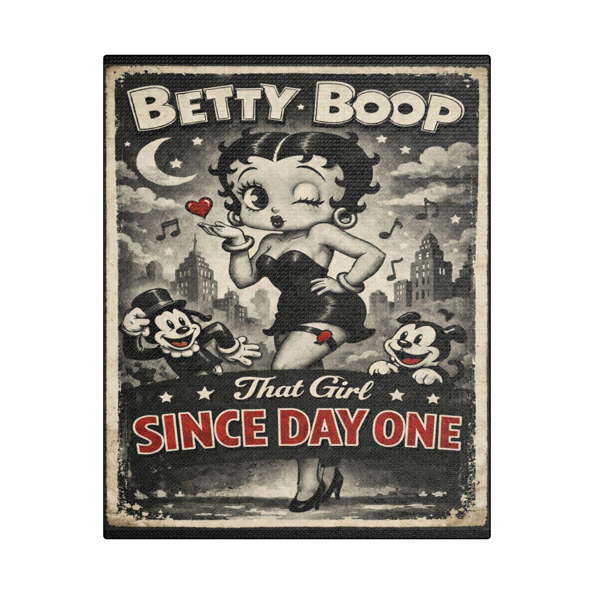 Betty Boop Canvas Print | 1930s Retro Cartoon Wall Art