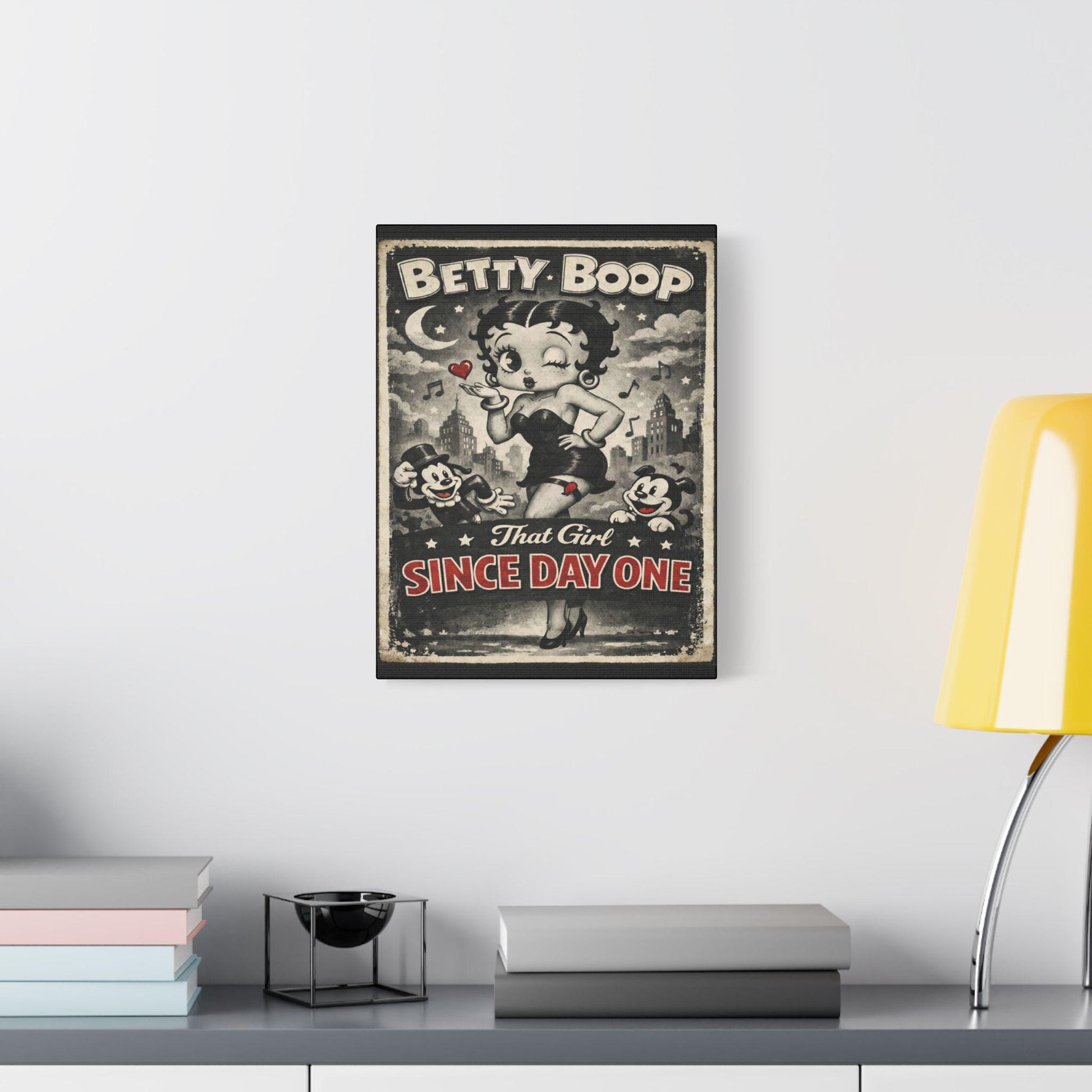 Betty Boop Canvas Print | 1930s Retro Cartoon Wall Art