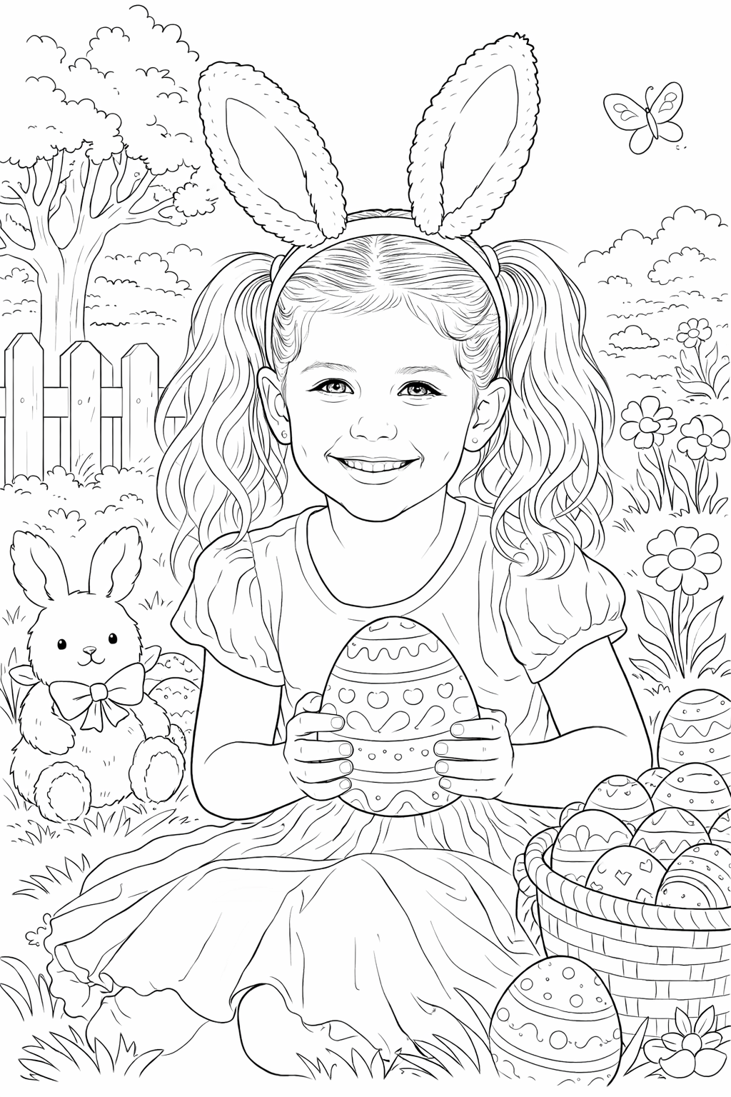 Personalised Easter Colouring Book for Kids | Custom Photo Activity Book