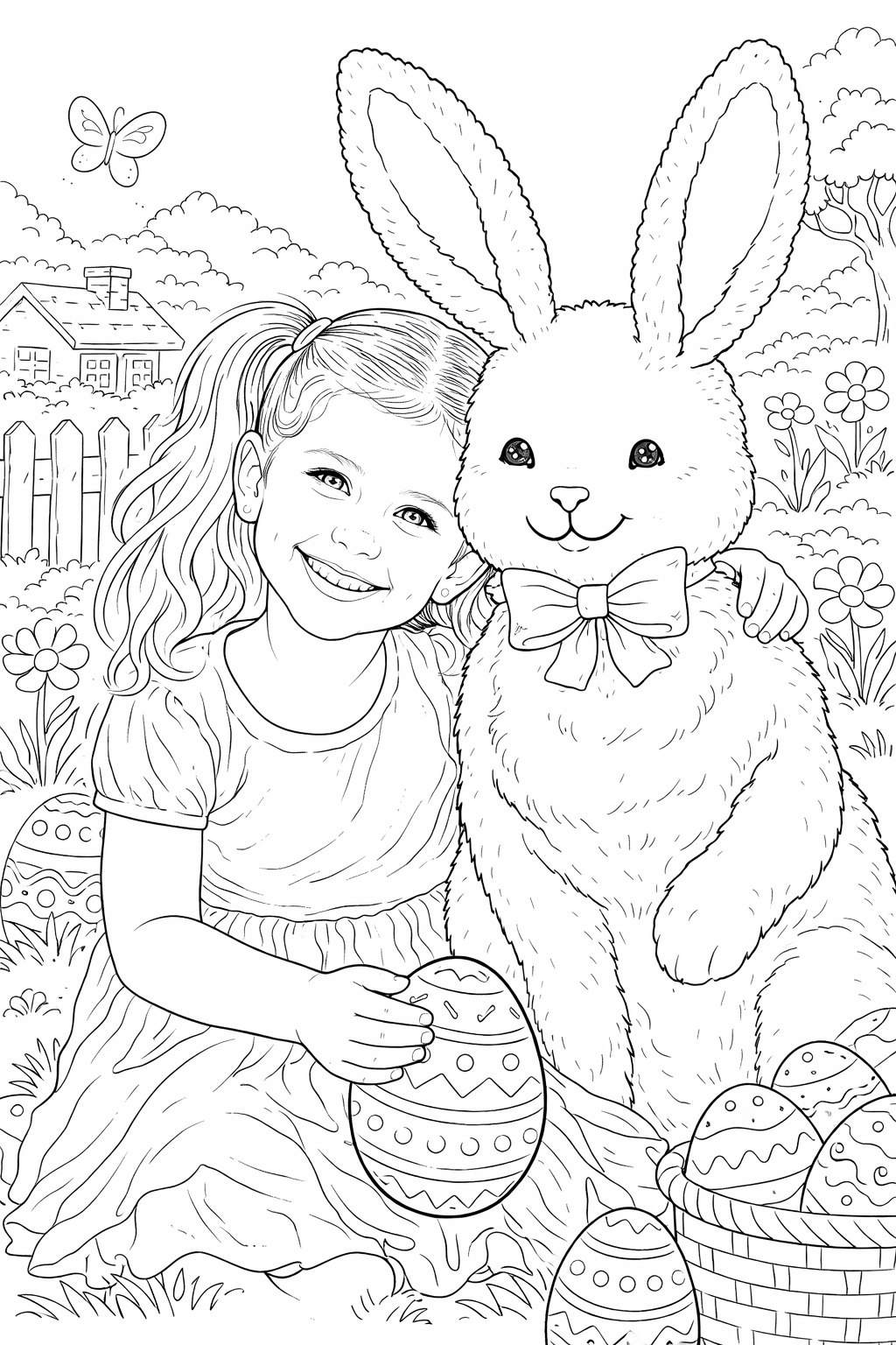 Personalised Easter Colouring Book for Kids | Custom Photo Activity Book