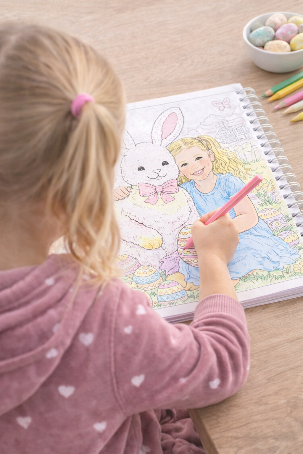 Personalised Easter Colouring Book for Kids | Custom Photo Activity Book