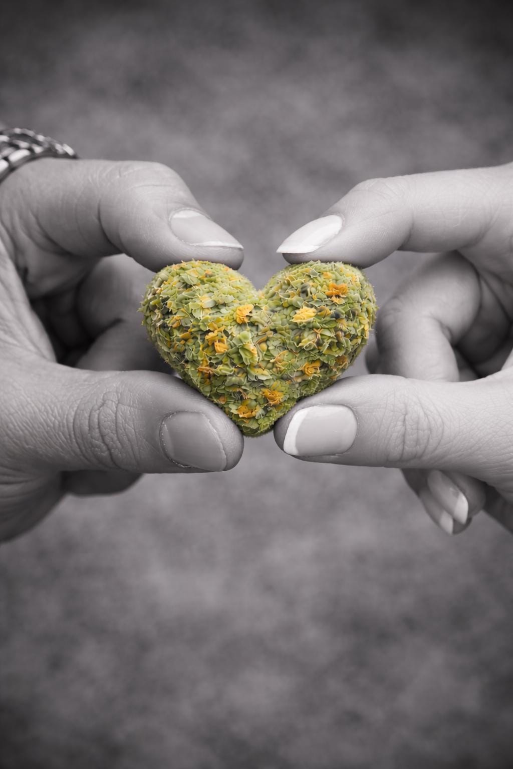 Couple Cannabis Wall Art Canvas | Love & Weed Artwork | Black and White Romantic Wall Decor | Heart Shaped Weed Bud Art