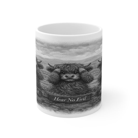 Highland Cow Coffee Mug | See No Evil Farmhouse Kitchen Decor