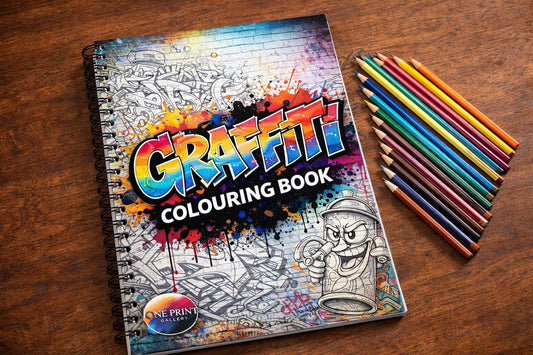 Graffiti Colouring Book for Adults | Street Art Urban Designs (A4/A5)
