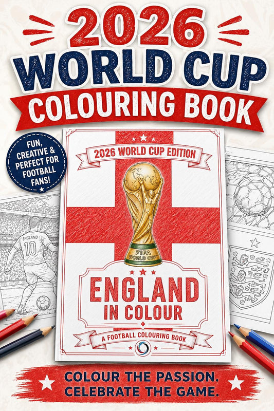 England World Cup Colouring Book | 2026 Football Activity Book for Fans